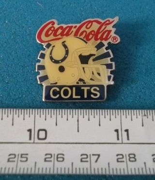 Indianapolis Colts Nfl Football Coca - Cola Helmet Logo Brooch Pin N245