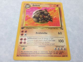 Pokemon Tcg: Golem 36/62 Fossil 1st Edition - Select From " Styles "