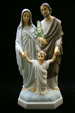 15 " Holy Family Saint Joseph Jesus Mary Mother Italian Catholic Statue Sculpture