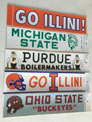 Vintage Michigan State " Spartans " Bumper Sticker " Last One "
