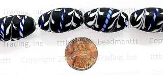 [ 6 ] Lewis & Clark African Trade Beads 515a Rt Blue Rope
