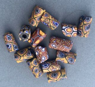 Group Of Antique Venetian Glass Beads From The African Trade