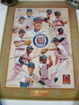 Arbys 1984 World Champion Detroit Tigers Baseball Poster