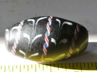 Antique Venetian Lewis And Clark Floral Trade Bead