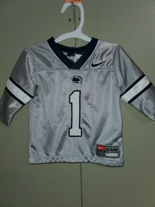 Infant Boys Size 3/6 Months Nike Penn State Football Jersey Ncaa Big 10 Nittany
