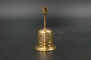 Vg158 Japanese Two Gokorei Gilt - Bronze Five - Pronged Vajra Bell Buddhism Handbell