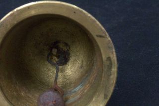 VG158 Japanese Two GOKOREI Gilt - bronze Five - pronged Vajra Bell Buddhism handbell 3