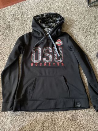 Scarlet & Gray Authentic Apparel Ohio State Buckeyes Camo Hoodie Large