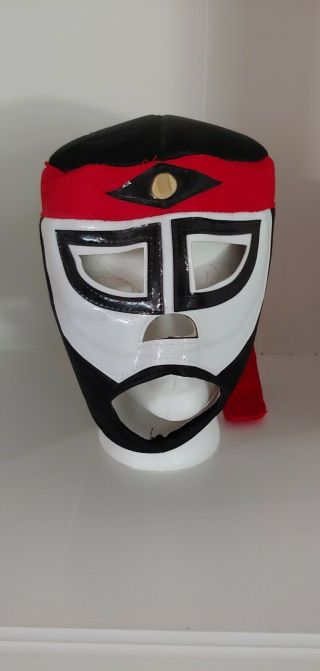 Aaa Lucha Libre Sin Limite Mexican Wrestling Mask Black/red/white Adult