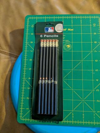 Vtg Mlb L A Los Angeles Dodgers Pack Of 6 Pencils 7 1/2 " Long