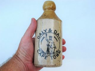 Rare Cape Town Stoneware Ginger Beer Bottle South Africa Neptune Daly & Day