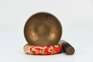 Antique singing bowl Copper Meditation Chakra Hammered Tibetan Nepal 3