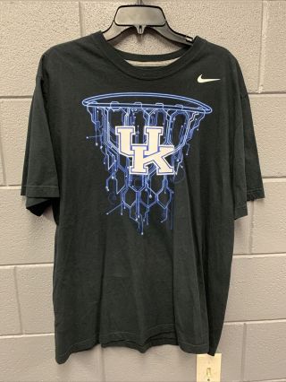 Nike Kentucky Wildcats Basketball Hoop Shirt Mens 2xl Black