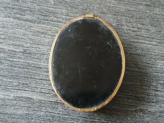 Antique copper frame sacred heart pendant 3
