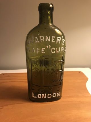 Warner’s Safe Cure London Green Glass Bottle