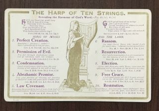 Watchtower Related Lardent Postcard – The Harp Of Ten Strings – L - 10 -