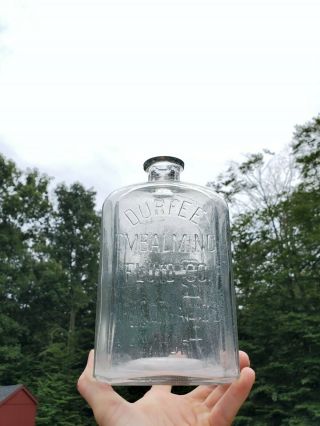 Rare Durfee Embalming Fluid Co Grand Rapids Mi Poison Bottle