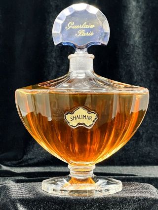 Guerlain Shalimar Parfum Extrait 4 Oz 95,  Full Vintage 6 7/16 " Tall