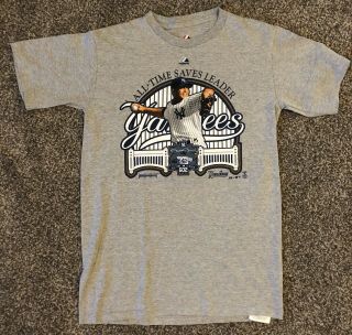 York Yankees Mariano Rivera T Shirt All Time Saves Leader S