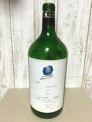 1984 Robert Mondavi / Baron Rothschild Opus One Double Magnum Bottle (empty) 3l