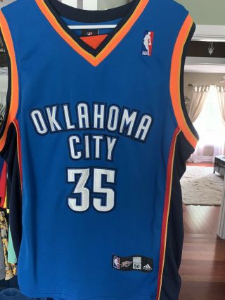 Kevin Durant Oklahoma City Thunder Okc Authentic Jersey 35 Xl Blue Nike