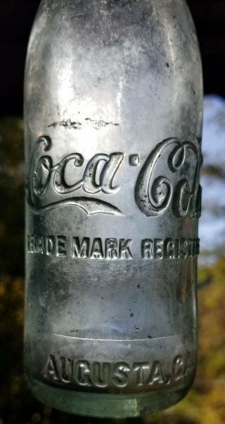 Straight Side Coca Cola Augusta Georgia Loaner Bottle Must Be Returned