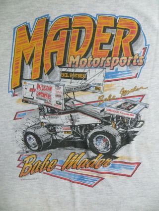 Babe Mader 1m 2001 Pa Posse World Of Outlaws Sprint Car Shirt 2xl