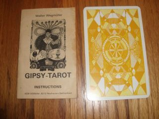 Gipsy Tarot By Walter Wagmuller,  Cards And Instruction Booklet
