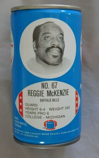 Reggie Mckenzie Buffalo Bills Vintage Rc Cola Can Royal Crown Empty Soda Can