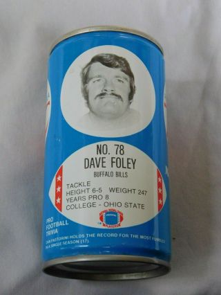 Dave Foley Buffalo Bills Vintage Rc Cola Can Royal Crown Soda Can