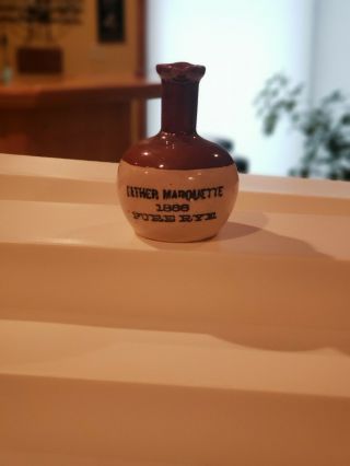 Father Marquette 1888 Pure Rye Miniature Advertising Jug.  Cincinnati