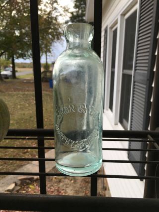Vintage Simon & Co,  Murphysboro Illinois,  Blob Soda Bottle