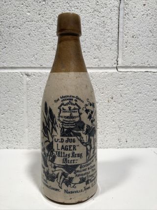 Old 1890 Moerlein - Gerst Brewing Co.  Beer Bier Bottle Nashville,  Tennessee