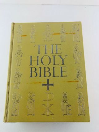 The Holy Bible Old Testament Large Illustrated 1958 The Catholic Press