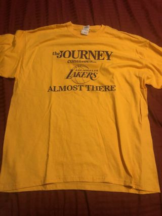 “the Journey” Los Angeles La Lakers T - Shirt Xl 2009 Nba Playoffs Promo