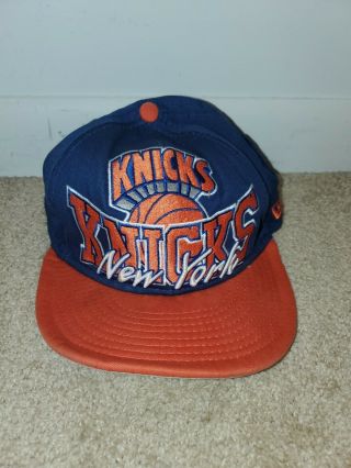 Vintage Era Nba York Knicks Hat Cap Snapback Blue Orange White Hwc