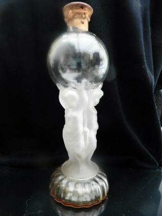 Rare Vintage French Perfume/cologne Bottle With Cherubs.