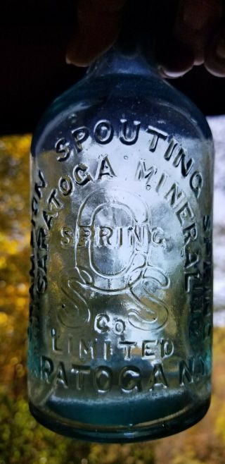 Pint Champion Spouting Spring Saratoga Mineral Water Champion Water Saratoga,  Ny