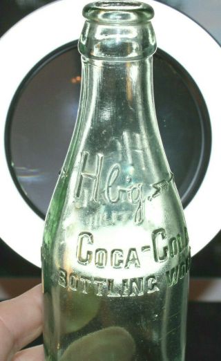 Rare Straight Side Coca Cola W/ Arrow Bottle " Harrisburg,  Pa.