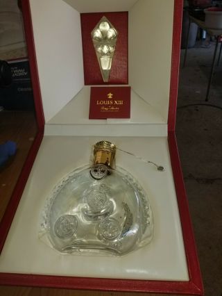 Vintage Remy Martin Louis Xiii Grande Champagne Cognac Presenation Case Box Red/