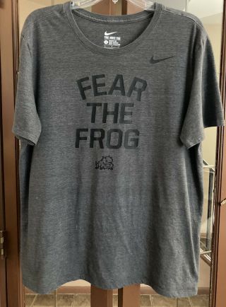Nike - Tcu Horned Frogs - Fear The Frog - Black On Gray T - Shirt