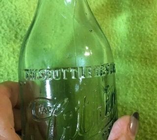 VTG Mineral Water Bottle LITHIA Water Co.  Pueblo Colo.  EGAN 3