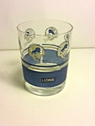 Detroit Lions Unique And Rare Glass