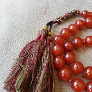 33 Prayer Beads 57 gram vintage German amber cherry bakelite Faturan 2