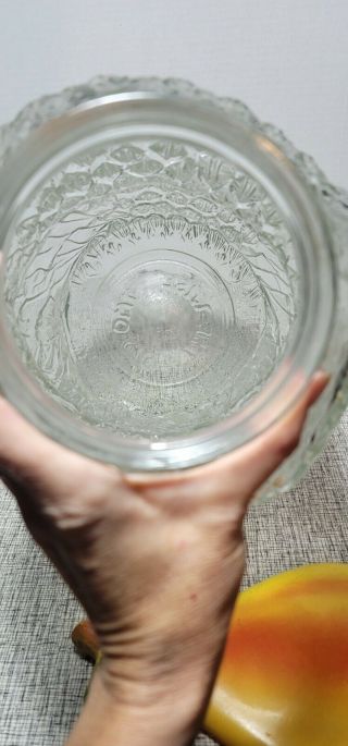 VINTAGE CLEAR GLASS THE WISE OLD OWL DISPLAY COUNTER JAR 20 