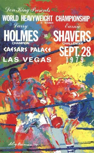 Earnie Shavers Vs Larry Holmes 8x10 Photo Boxing Poster Picture
