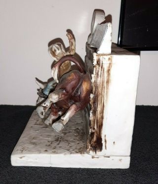 HOFFMAN PRO RODEO Kentucky Whiskey Decanter Bull Riding,  1970’s 3