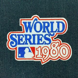 1980 World Series Philadelphia Phillies Kansas City Royals Jersey Patch Iron On