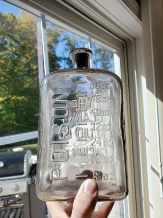 Large 1890s The Clarke Fluid Co Cincinnati Embalming Poison Bottle 3
