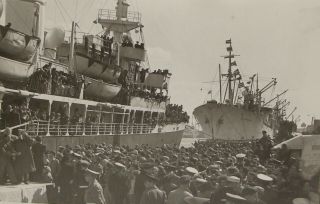 Photo Print,  Jewish Judaica Israel Cyprus Immigrants Ship Israel Arrive 1949